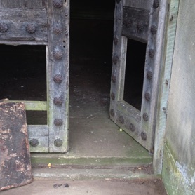 Access doors to the crypt